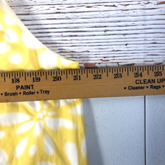 Banana Republic Women’s Sleeveless Dress MEDIUM yellow/wht Party Wedding Casual - Picture 10 of 14